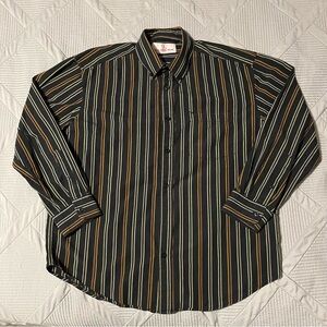 Vintage Real Work Wear Mens Button Down Shirt (L)